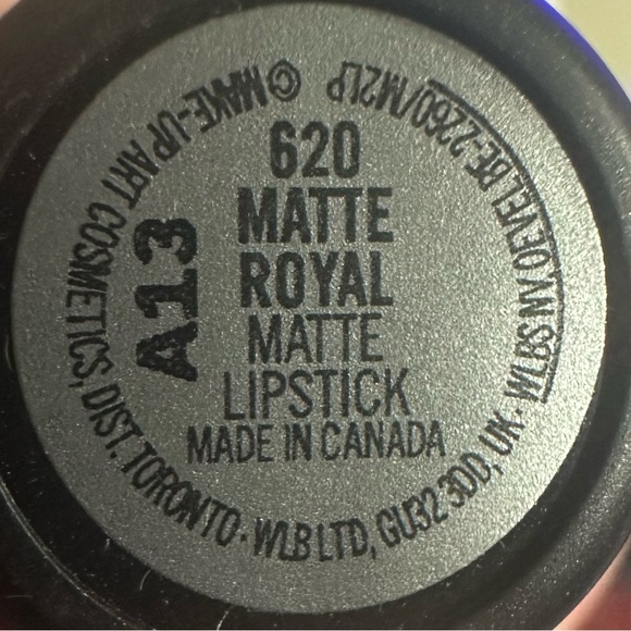 π MATTE ROYAL a MAC MATTE LIPSTICK. RETAIL $25. (RARE FIND) - Picture 14 of 15